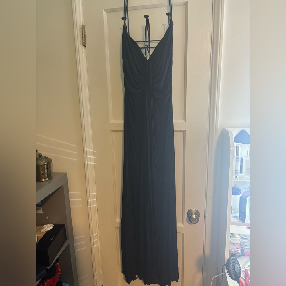 BCBGMaxAzria Blue Maxi Gown